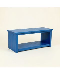 Holly Crossing Narrow Outdoor Storage Bench - Blue (synthetic illustration; no displayed measurements)