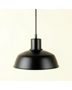Holly Brook Pendant Light Suspended From One Plain Cable - Black (synthetic illustration; no displayed measurements)