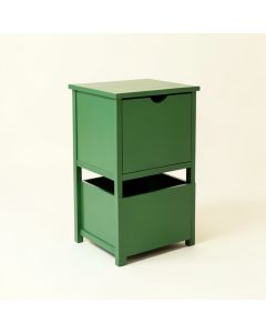 Rowan Dale Freestanding Pull-Out Hamper Cabinet - Green (synthetic illustration; no displayed measurements)