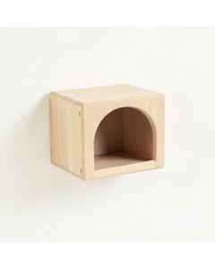 Dune Bluff Wall-Mounted Cat Perch - Beige (synthetic illustration; no displayed measurements)