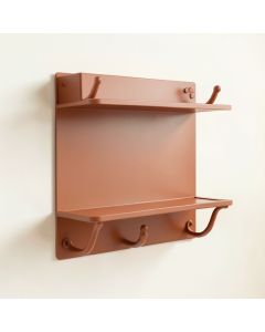 Cove Dell Wall-Mounted Entryway Organizer Shelf - Terracotta (synthetic illustration; no displayed measurements)