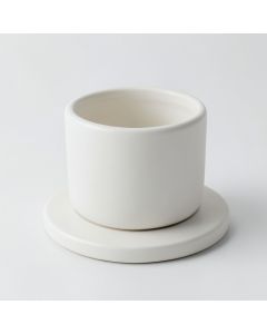 Sage Canyon Empty Candle Holder - White (synthetic illustration; no displayed measurements)