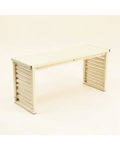 Moss Bluff Narrow Outdoor Storage Bench - Ivory (synthetic illustration; no displayed measurements)