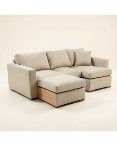 Inessa 89 '' Wide Linen Reversible Sleeper Sofa & Chaise (synthetic illustration; no displayed measurements)