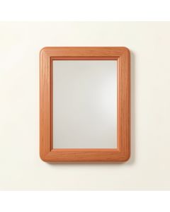 River Crest Framed Wall Mirror - Terracotta (synthetic illustration; no displayed measurements)
