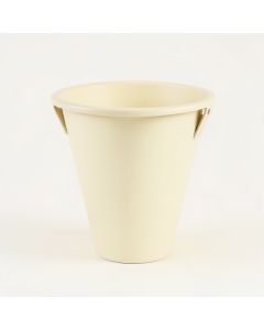 Ash Bluff Empty Railing Planter With Integral Brackets - Cream (synthetic illustration; no displayed measurements)