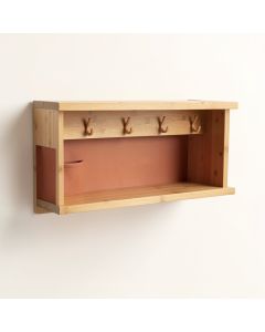 Dune Crest Wall-Mounted Entryway Organizer Shelf - Terracotta (synthetic illustration; no displayed measurements)