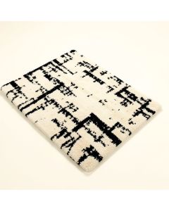 Brillion Abstract Tufted Wool Ivory/Black Area Rug (synthetic illustration; no displayed measurements)