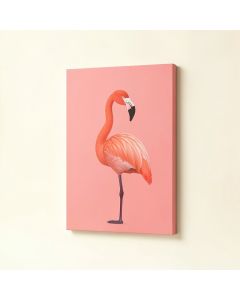 Coral Flamingo Graphic Art (synthetic illustration; no displayed measurements)