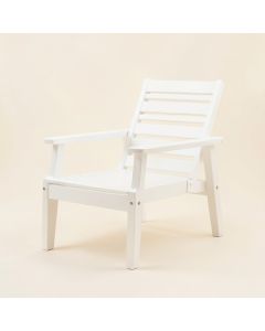 Cliff Bridge Outdoor Lounge Chair - White (synthetic illustration; no displayed measurements)