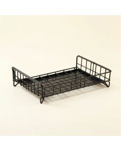 Dawn Bend Empty Under-Desk Cable Tray - Black (synthetic illustration; no displayed measurements)