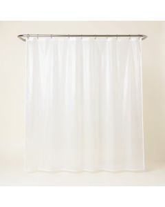 Woolley Vinyl Solid Color Single Shower Curtain (synthetic illustration; no displayed measurements)