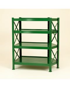 Ash Bluff Empty Seed-Starting Shelving Unit Without Lights - Green (synthetic illustration; no displayed measurements)