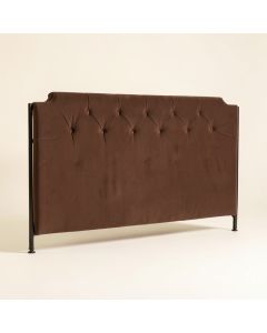 Antique Twin Upholstered Panel Headboard (synthetic illustration; no displayed measurements)