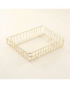 Pine Bridge Empty Under-Desk Cable Tray - Ivory (synthetic illustration; no displayed measurements)