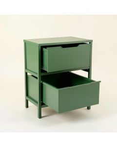 Lake Bluff Freestanding Pull-Out Hamper Cabinet - Green (synthetic illustration; no displayed measurements)