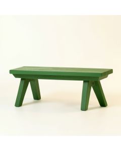 Laurel Edge Indoor Bench - Green (synthetic illustration; no displayed measurements)