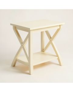 Maple Bridge Side Table - Cream (synthetic illustration; no displayed measurements)