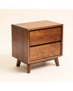 Ormond Mid-Century 2 Drawer Nightstand (synthetic illustration; no displayed measurements)