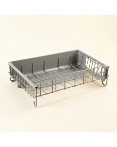 Cedar Edge Empty Under-Desk Cable Tray - Gray (synthetic illustration; no displayed measurements)
