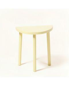 Linden Branch Compact Balcony Table - Ivory (synthetic illustration; no displayed measurements)