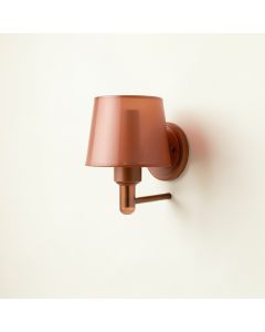 Lake Bluff Wall Sconce Mounted On A Plain Wall - Terracotta (synthetic illustration; no displayed measurements)