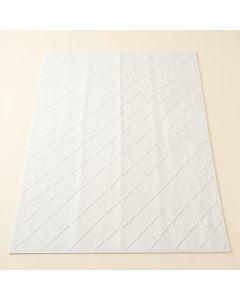 Spruce Crest Rectangular Area Rug - White (synthetic illustration; no displayed measurements)