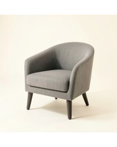 Holly Bridge Upholstered Armchair - Gray (synthetic illustration; no displayed measurements)