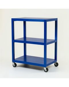 Spruce Arc Empty Rolling Workshop Cart - Blue (synthetic illustration; no displayed measurements)
