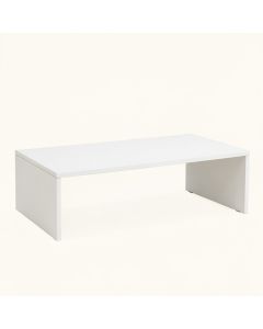 Meadow Field Desktop Monitor Riser - White (synthetic illustration; no displayed measurements)