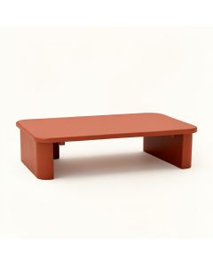 Dune Crest Desktop Monitor Riser - Terracotta (synthetic illustration; no displayed measurements)