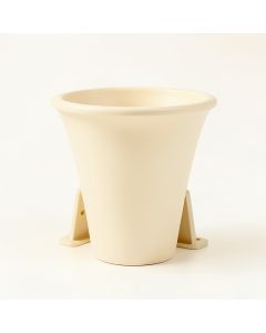 Olive Bridge Empty Railing Planter With Integral Brackets - Cream (synthetic illustration; no displayed measurements)