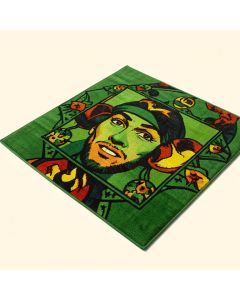 60S-70S Pop Art-Inspired Green Area Rug (synthetic illustration; no displayed measurements)