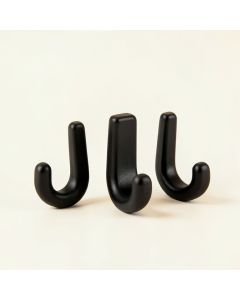 Black Bear Lodge Shower Curtain Hooks (synthetic illustration; no displayed measurements)