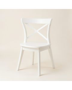 Reed Arc Dining Chair - White (synthetic illustration; no displayed measurements)