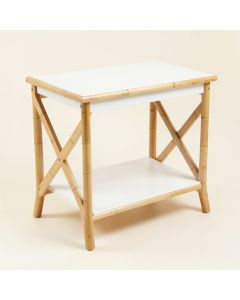 Meadow Bridge Side Table - White (synthetic illustration; no displayed measurements)