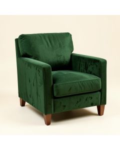 24.36 '' Wide Velvet Armchair (synthetic illustration; no displayed measurements)