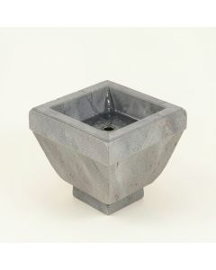 Cascade Springs Natural Stone/Metal Square Edges Wall Fountain With Light (synthetic illustration; no displayed measurements)