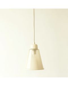 Spruce Canyon Pendant Light Suspended From One Plain Cable - Ivory (synthetic illustration; no displayed measurements)