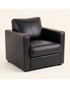 Stutes 64 '' Wide Faux Leather Square Arm Loveseat (synthetic illustration; no displayed measurements)