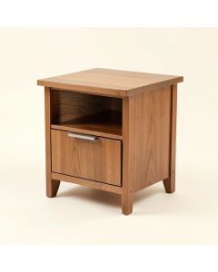 Errol 1 - Drawer Solid Wood Nightstand (synthetic illustration; no displayed measurements)