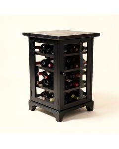 Rosenkranz Wood Server With 12 Bottle Floor Wine Cabinet (synthetic illustration; no displayed measurements)
