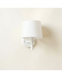 Holly Crossing Wall Sconce Mounted On A Plain Wall - White (synthetic illustration; no displayed measurements)
