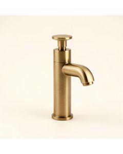 Restoration Mini Widespread Bathroom Sink Faucet With Brass Pop-Up (synthetic illustration; no displayed measurements)