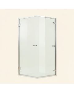 66 '' X 57 '' Bypass Semi-Frameless Tub Door (synthetic illustration; no displayed measurements)