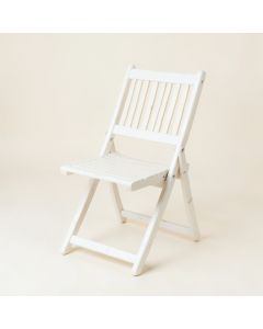 Brook Bluff Folding Outdoor Chair - White (synthetic illustration; no displayed measurements)