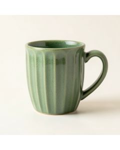 Dune Crest Ceramic Mug - Green (synthetic illustration; no displayed measurements)