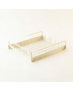 Cove Dale Empty Under-Desk Cable Tray - Ivory (synthetic illustration; no displayed measurements)