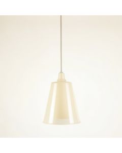 Linden Brook Pendant Light Suspended From One Plain Cable - Ivory (synthetic illustration; no displayed measurements)