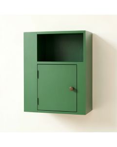 Dawn Bluff Wall-Mounted Entry Cabinet - Green (synthetic illustration; no displayed measurements)